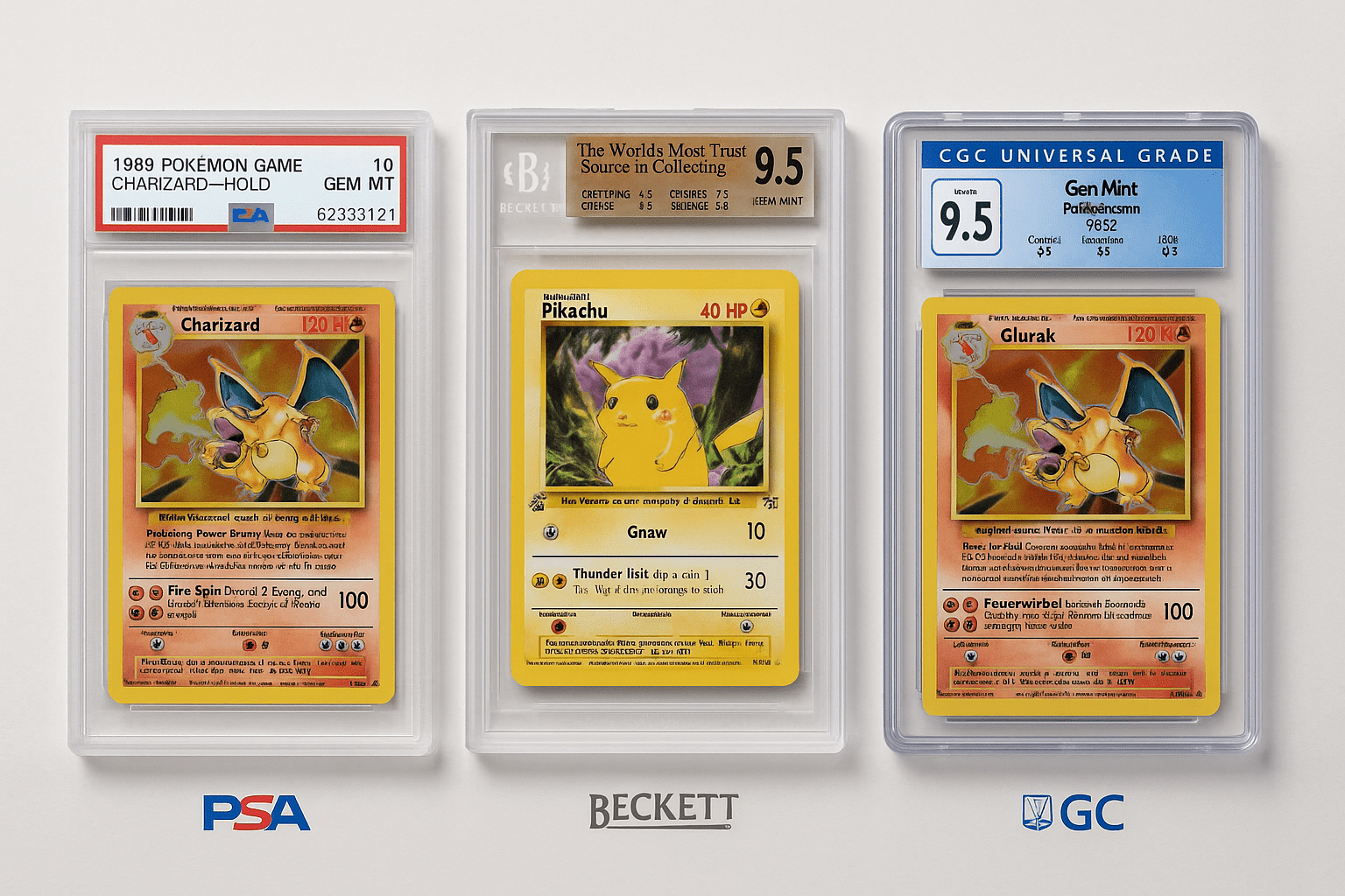 Grading uitgelegd: PSA vs Beckett vs CGC - Pokeca.NL