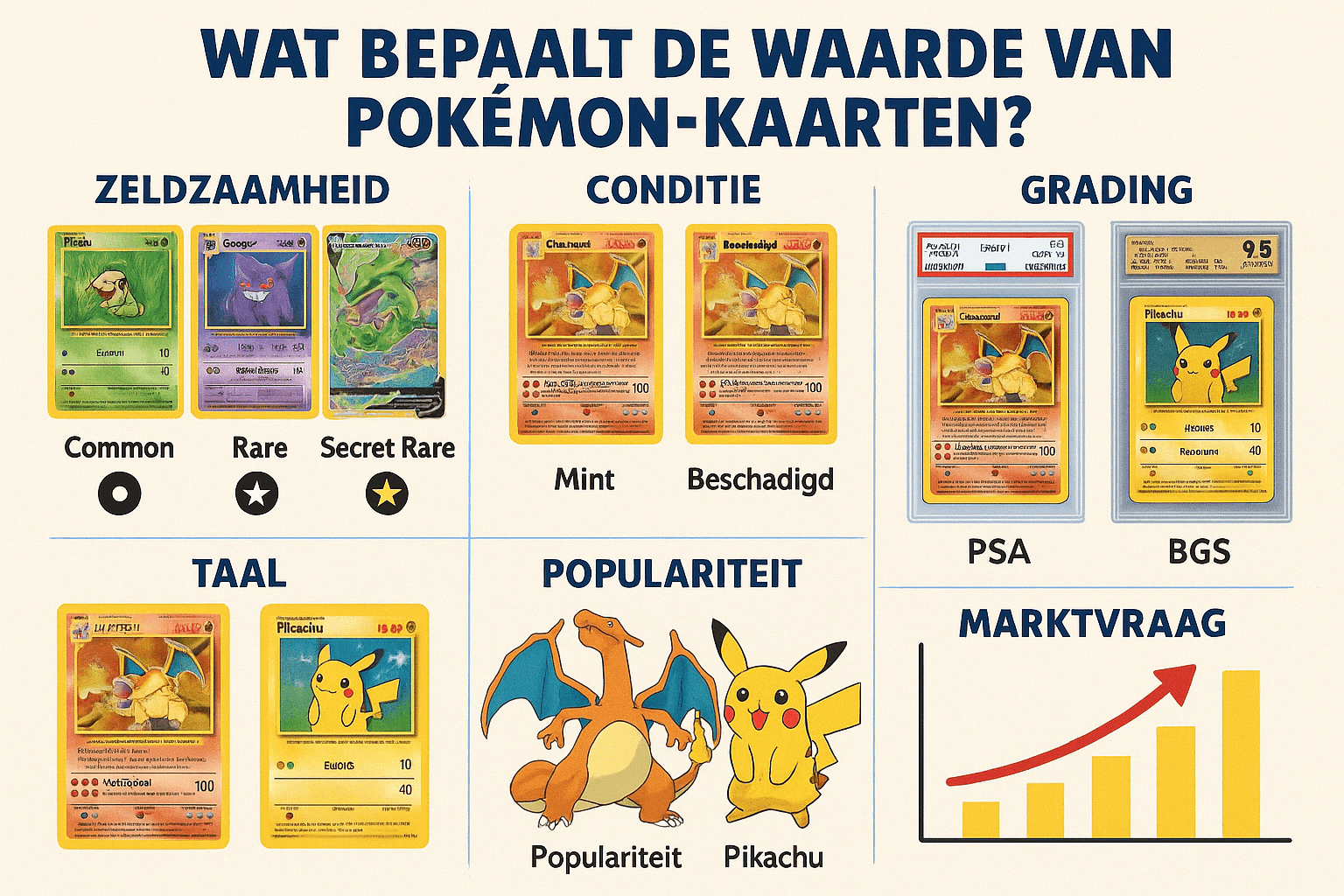 Wat bepaalt de waarde van een Pokémon-kaart? - Pokeca.NL