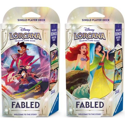 Disney Lorcana Fabled Starter Deck - Set van 2 Pre - order - Pokeca.NL