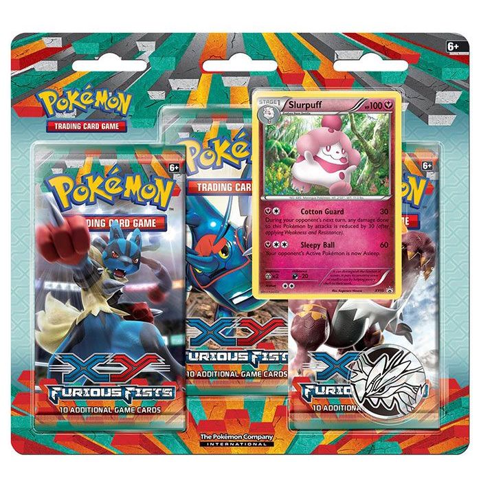 Pokémon XY Furious Fist Slurpuff 3 - pack blister - Pokeca.NL