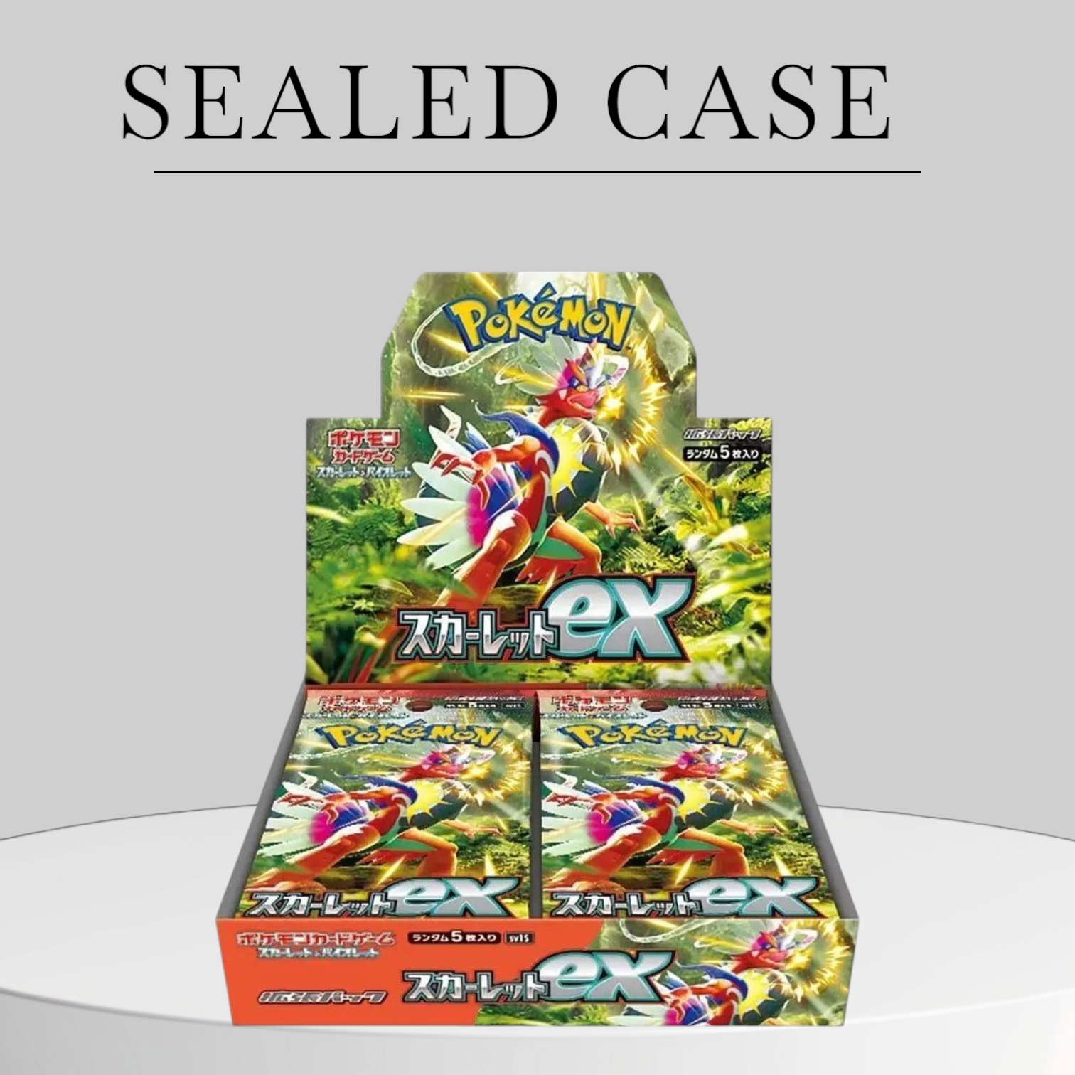 Pokémon Scarlet ex Booster Box Case