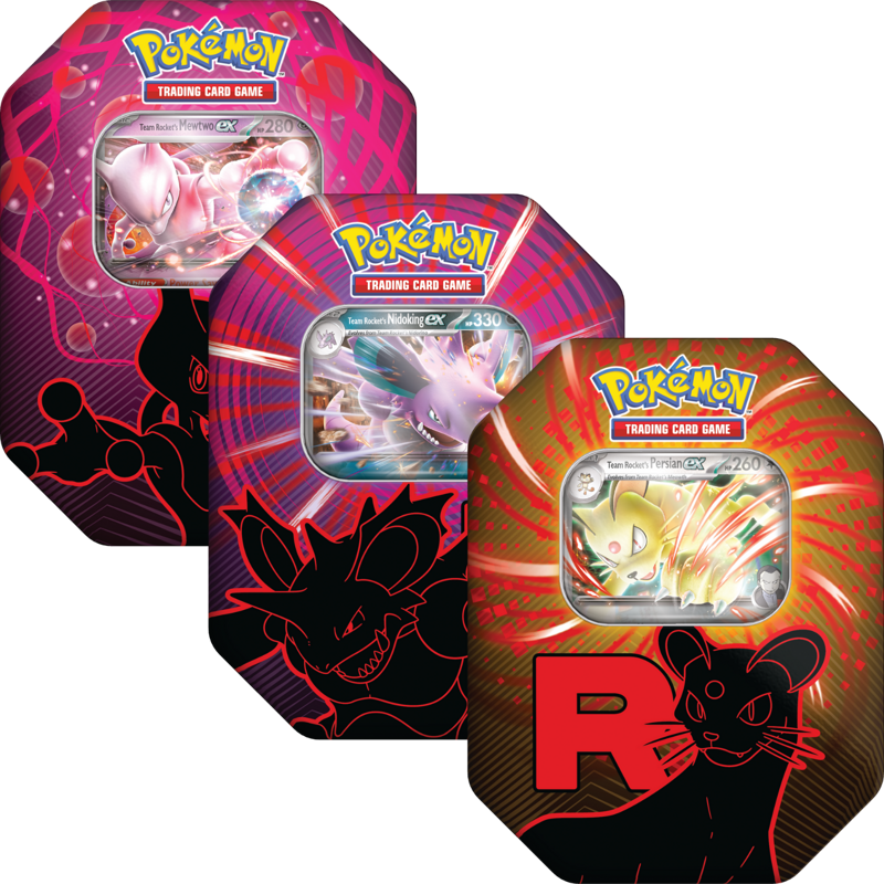 Pokémon Team Rocket Fall ex Tins: Set van 3 max 1 p.p. - Pokeca.NL